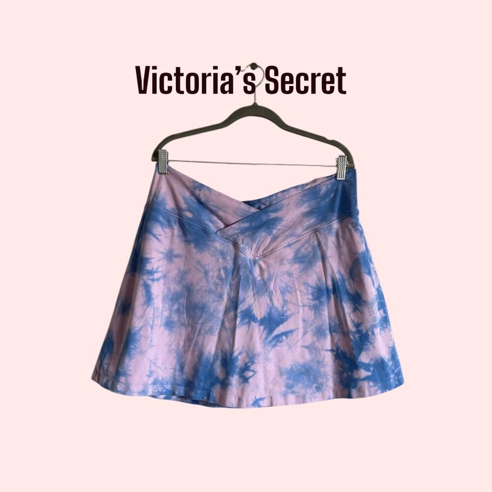 PINK By Victoria’s Secret Cotton Cross Over Tie-Dye Skort Size XXL
